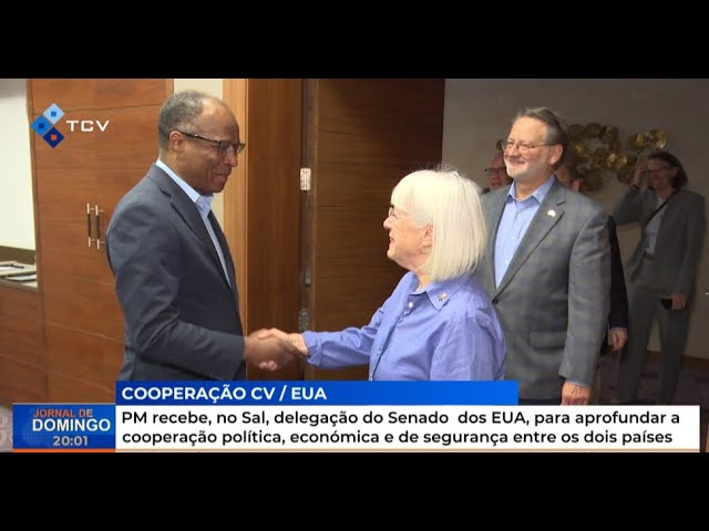 PM recebe, no Sal, delegação do Senado dos EUA, para aprofundar a cooperação política, económica