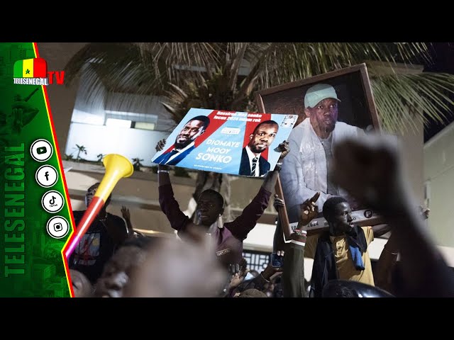 Les patriotes fêtent déjà la victoire de Diomaye devant chez Sonko