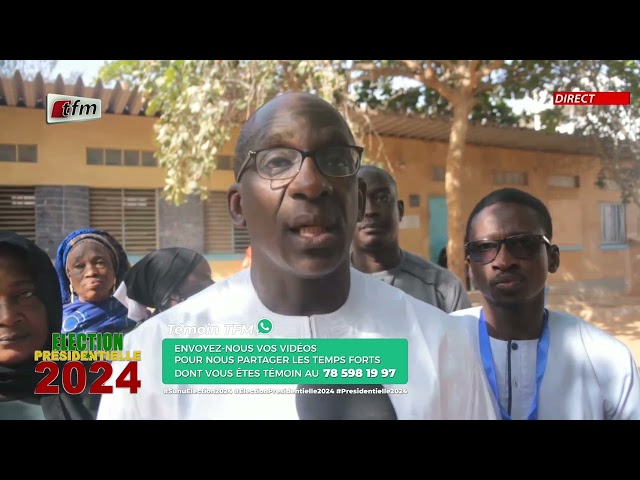 Elections Présidentielles 2024 - Vote & réaction de Abdoulaye Diouf Sarr