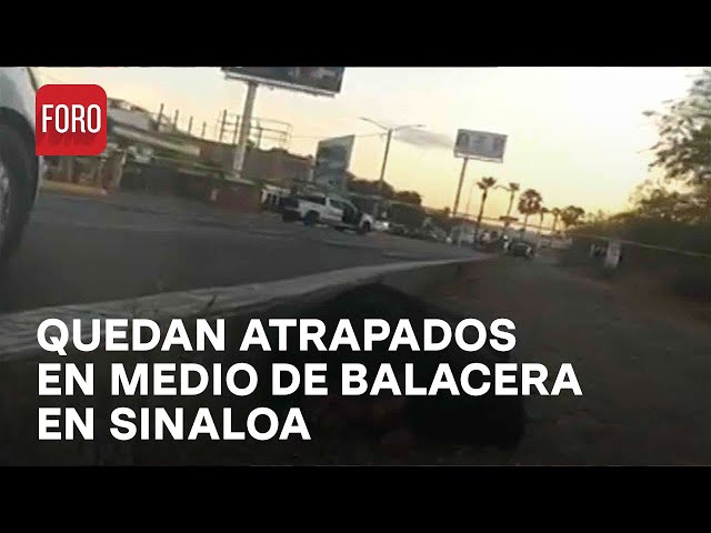 Balacera en Culiacán, Sinaloa; hombres quedan atrapados en medio de enfrentamiento - Las Noticias