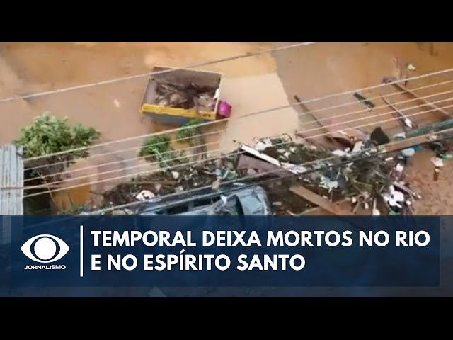 Temporal deixa 24 mortos no Rio de Janeiro e no Espírito Santo