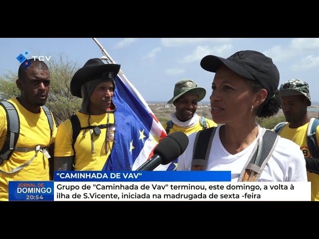 Grupo de "Caminhada de Vav" terminou, este domingo, a volta à ilha de São Vicente