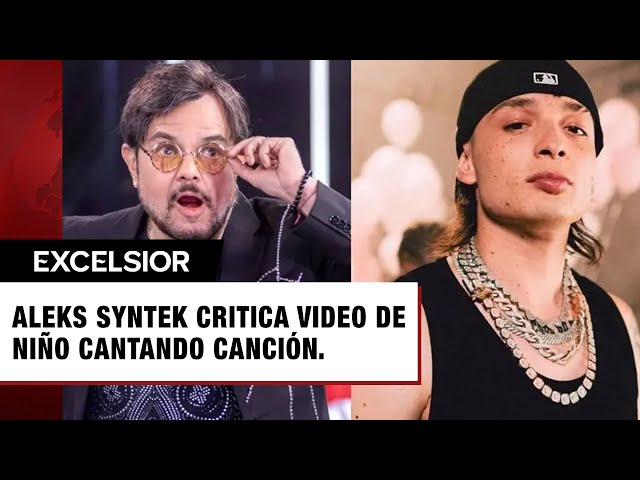 Aleks Syntek critica video de niño cantando canción de Peso Pluma; "no es para niños"