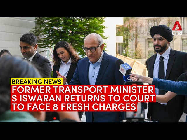 Former Transport Minister S Iswaran returns to court; faces 8 new charges