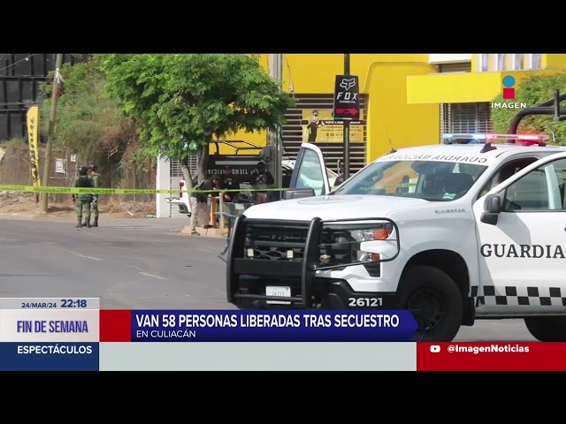 Liberan a 58 personas tras secuestro masivo en Culiacán