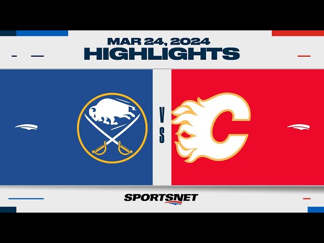 ⁣NHL Highlights | Sabres vs. Flames - March 24, 2024