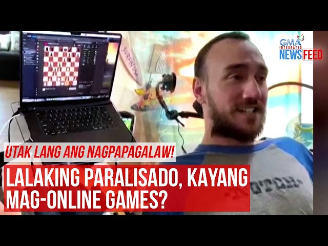 ⁣Utak lang ang nagpapagalaw!Lalaking paralisado, kayang mag-online games? | GMA Integrated Newsfeed