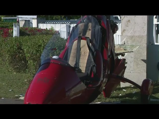 Two people walked after a small aircraft crashed in Tavernier