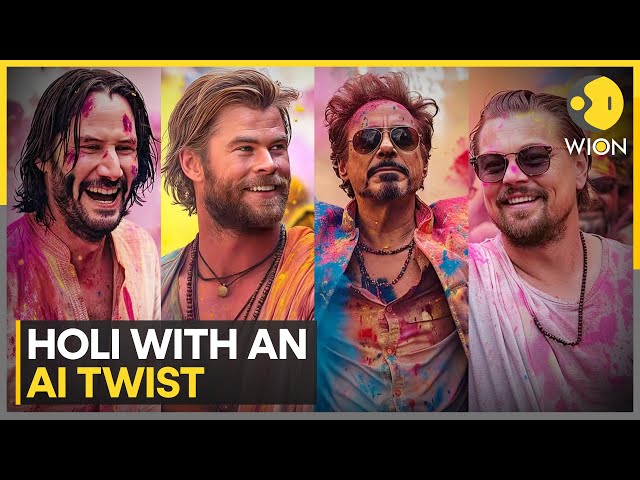 Holi 2024: AI imagines Hollywood actors celebrating festival of colours | WION