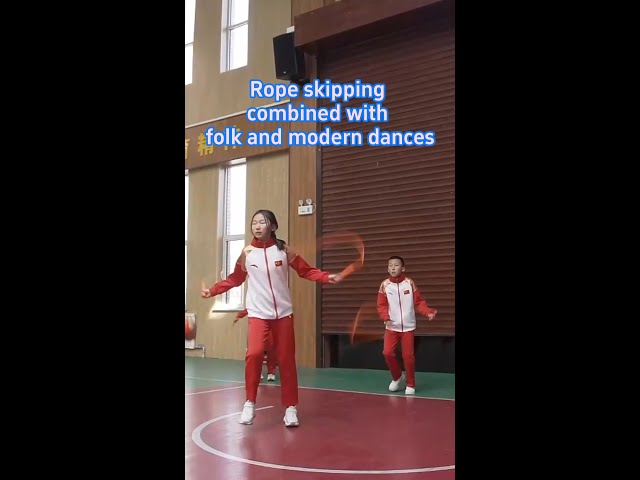 Rope skipping combined with folk and modern dances in N China