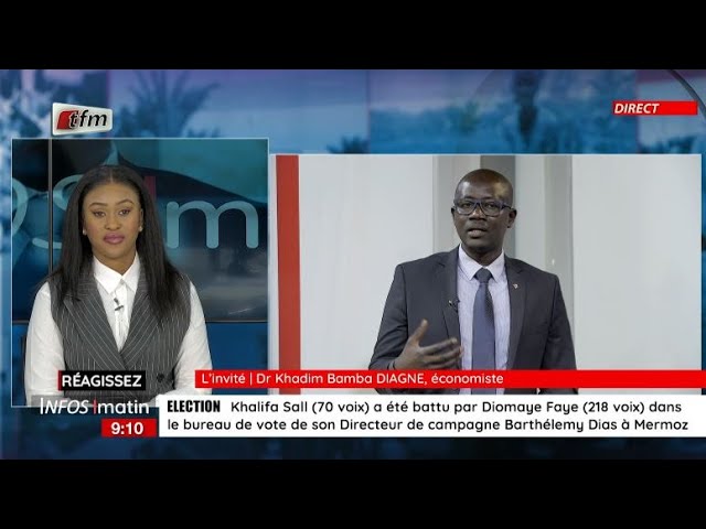 L'Invité d'Infos Matin du 25 Mars 2024 - Dr Khadim Bamba Diagne, Economiste