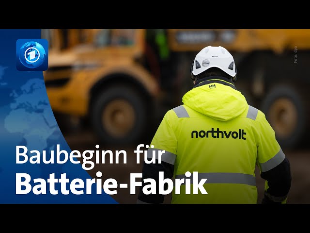 Baubeginn der Northvolt-Fabrik für Batteriezellen in Schleswig-Holstein