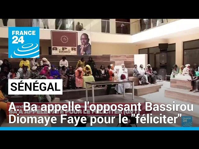 Sénégal : Amadou Ba appelle l'opposant Bassirou Diomaye Faye pour le "féliciter" • FR