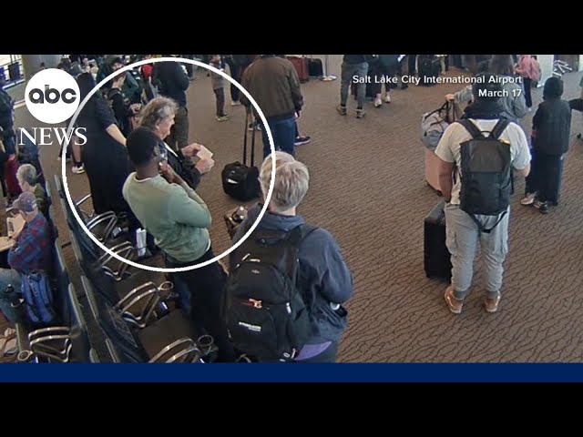 Surveillance footage shows man boarding flight without ticket