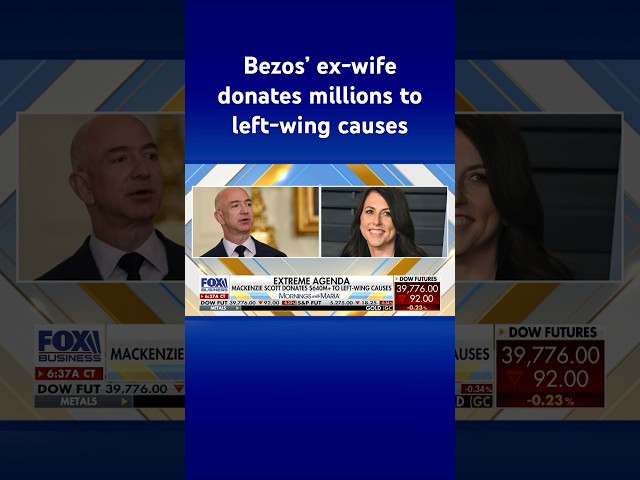 Jeff Bezos’ ex-wife donates $640M+ to groups supporting migrants, trans athletes #shorts