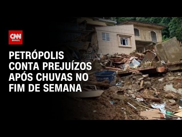 Petrópolis conta prejuízos após chuvas no fim de semana | CNN NOVO DIA