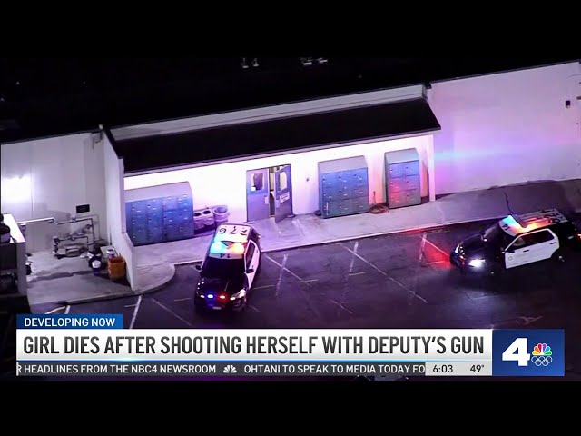 Girl shoots herself with LA County deputy's gun