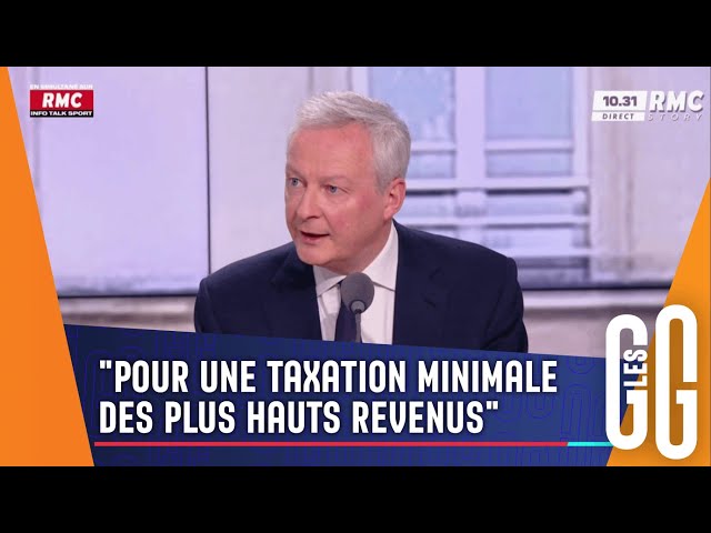 Bruno Le Maire, ministre de l'Economie, face aux GG