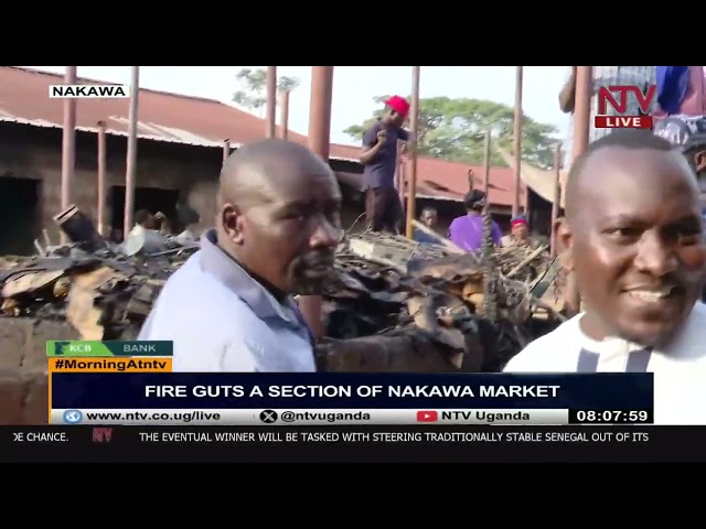 Fire guts a section of Nakawa market | ONTHEGROUND