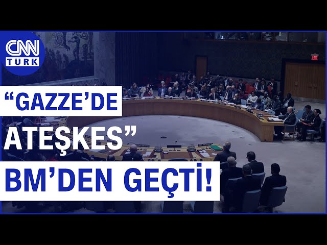 SON DAKİKA!  |  Gazze’de Ateşkes Tasarısı BM’den Geçti! #Haber