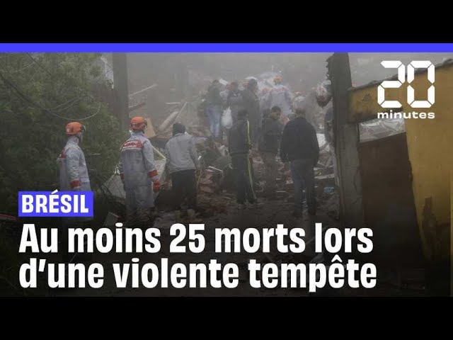 Brésil : Une violente tempête fait au moins 25 morts dans le sud-est du pays