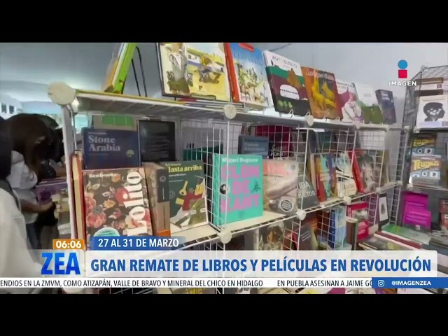 Alistan el Gran Remate de Libros y Películas en la CDMX | Noticias con Francisco Zea