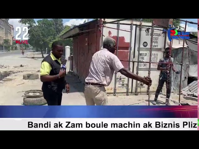 Bandi ak Zam boule machin ak Biznis Plizyè ti Malere yè Dimanch 24 Mas la #Rtvc #22Live #MS