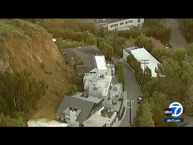 At least 3 Hollywood Hills homes red-tagged due to landslide threat