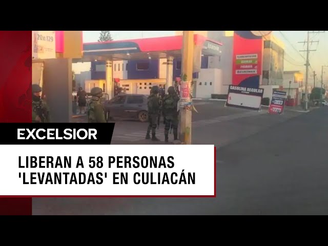 Liberan a 58 personas 'levantadas' en Culiacán; todavía quedan ocho desaparecidas