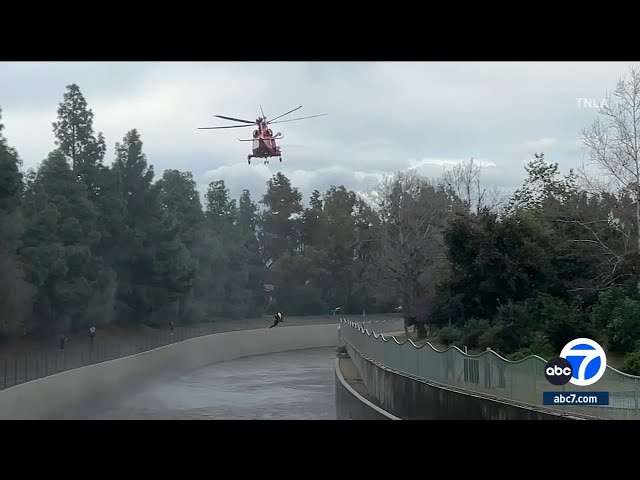 Dramatic rescue on the L.A. River