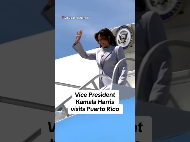 Vice President Kamala Harris visits Puerto Rico #shorts