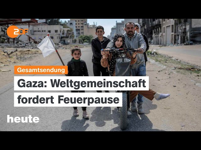 heute 19:00 Uhr vom 25.03.2024 Waffenruhe Gaza, Terroranschlag Moskau, Fritz Wepper gestorben