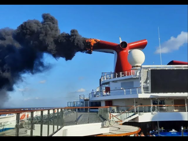 Crucero Carnival que salió de Florida se Incendió a mitad de camino: ¿Fue un Rayo?