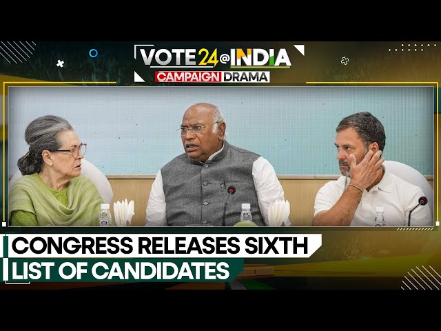 India Election 2024: Congress releases sixth list of candidates for Lok Sabha polls | WION News