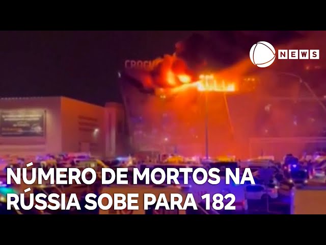 Número de mortos durante massacre na Rússia chega a 182