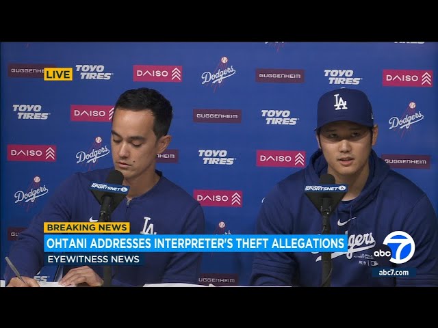 FULL STATEMENT: Shohei Ohtani breaks silence on interpreter gambling scandal