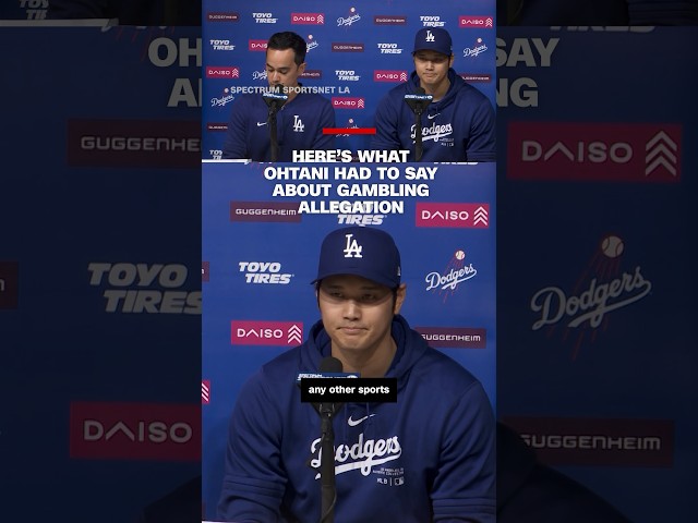 ⁣Los Angeles Dodgers superstar Shohei Ohtani denied ever betting on baseball or any other sports.