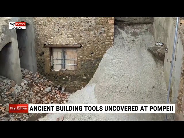 Tools unearthed at Pompeii site reveal Roman construction techniques