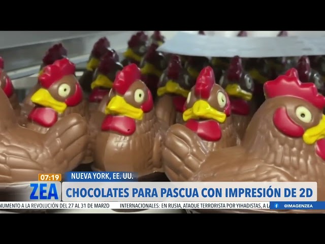 Hacen chocolates para Pascua con impresión 2D en Nueva York