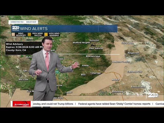 23ABC Evening weather update March 25, 2024