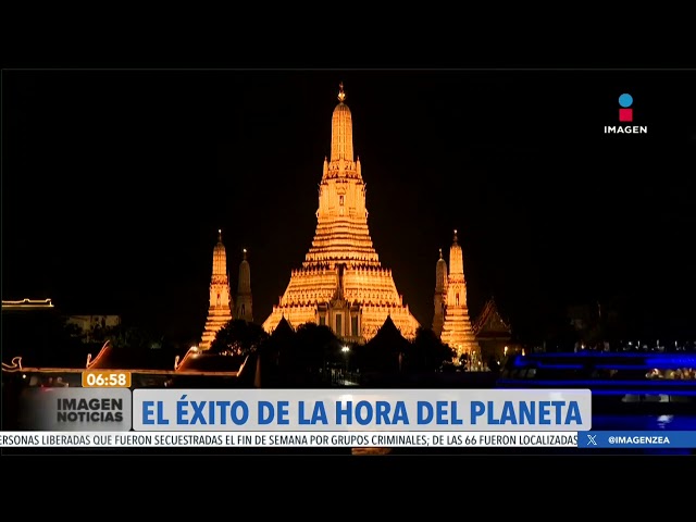 ⁣Monumentos emblemáticos apagaron sus luces para unirse a La Hora del Planeta
