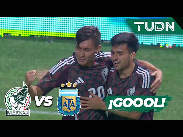 ¡GOLAZO! ¡ÁRCIGA hace el segundo de MÉXICO! | México 2-0 Argentina | Amistoso Sub 23 | TUDN