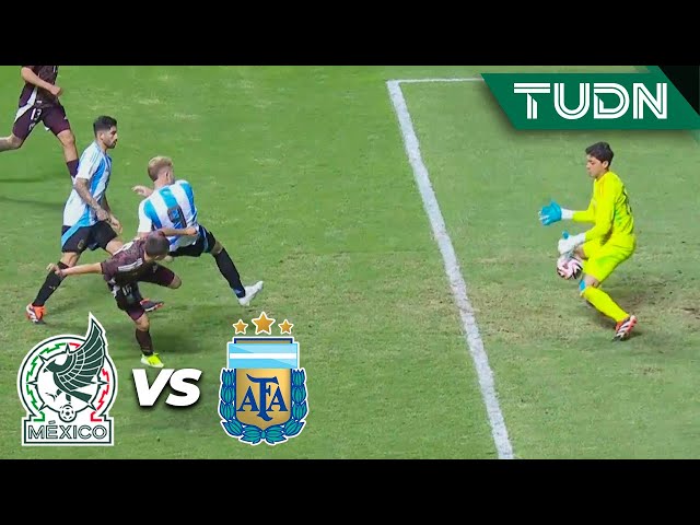 ¡ATAJADÓN DE TAPIA para evitar el gol argentino! | México 0-0 Argentina | Amistoso Sub 23 | TUDN