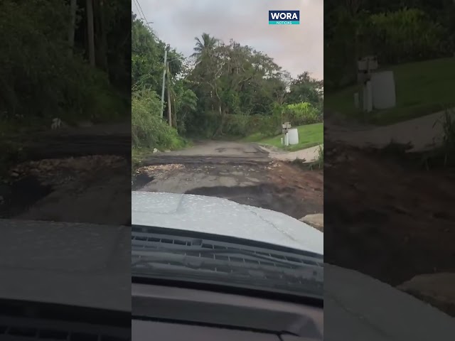 Desde Moca: video muestra carretera en pésimas condiciones