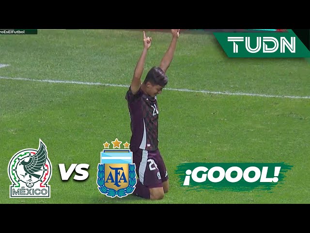 ¡Doblete de ÁRCIGA y ya es GOLEADA! | México 3-0 Argentina | Amistoso Sub 23 | TUDN