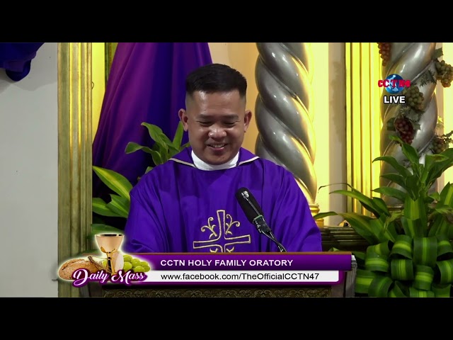 26 March 2024 Homily - By Rev.  Fr.  Christian James Mayol