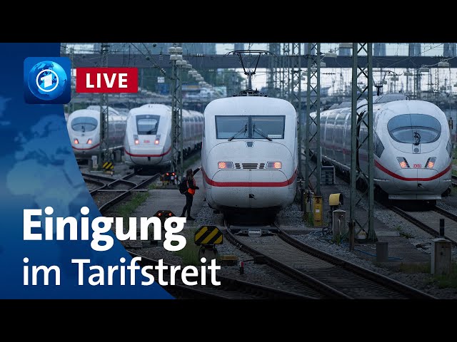 ⁣Pressekonferenz: Tarifeinigung zwischen Deutscher Bahn und GDL