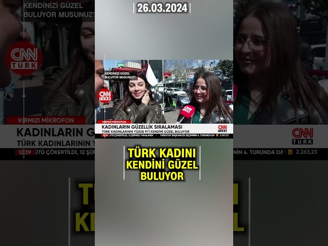⁣Türk Kadını Kendisini Güzel Buluyor! İşte Sokak Röportajında Gelen Cevaplar #shorts