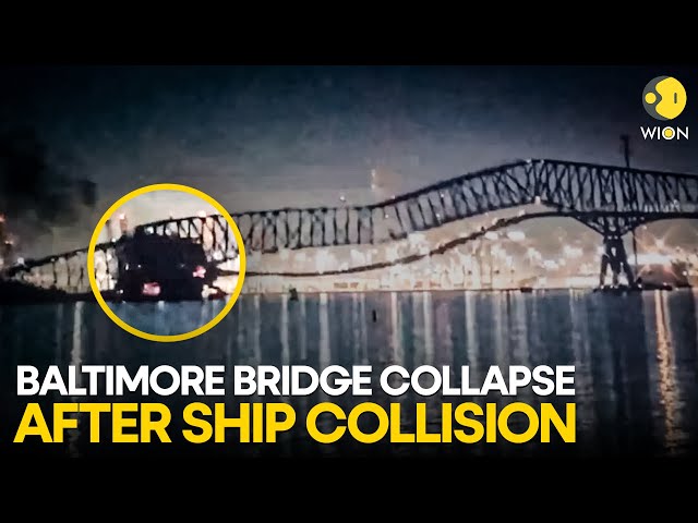 Baltimore bridge collapse LIVE: Francis Scott Key Bridge in Baltimore collapses | Maryland LIVE