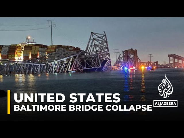 Francis Scott Key Bridge in Baltimore collapsed after a container ship ran into it